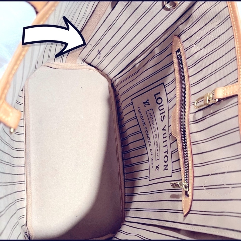 % Authentic Luis Vuitton Neverfull Mm Monogram Ex… - image 4